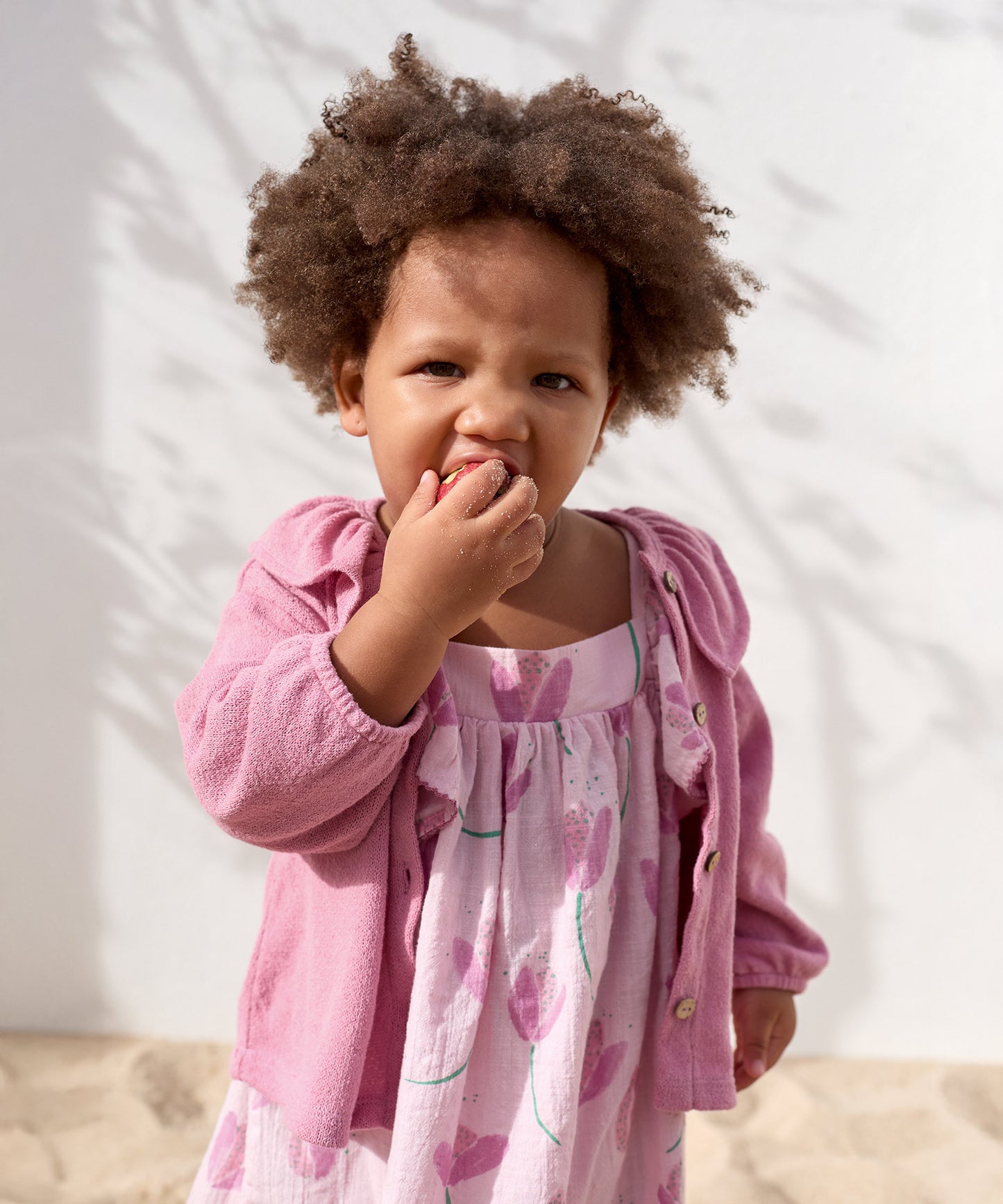 Vestido tejido estampado bebé niña