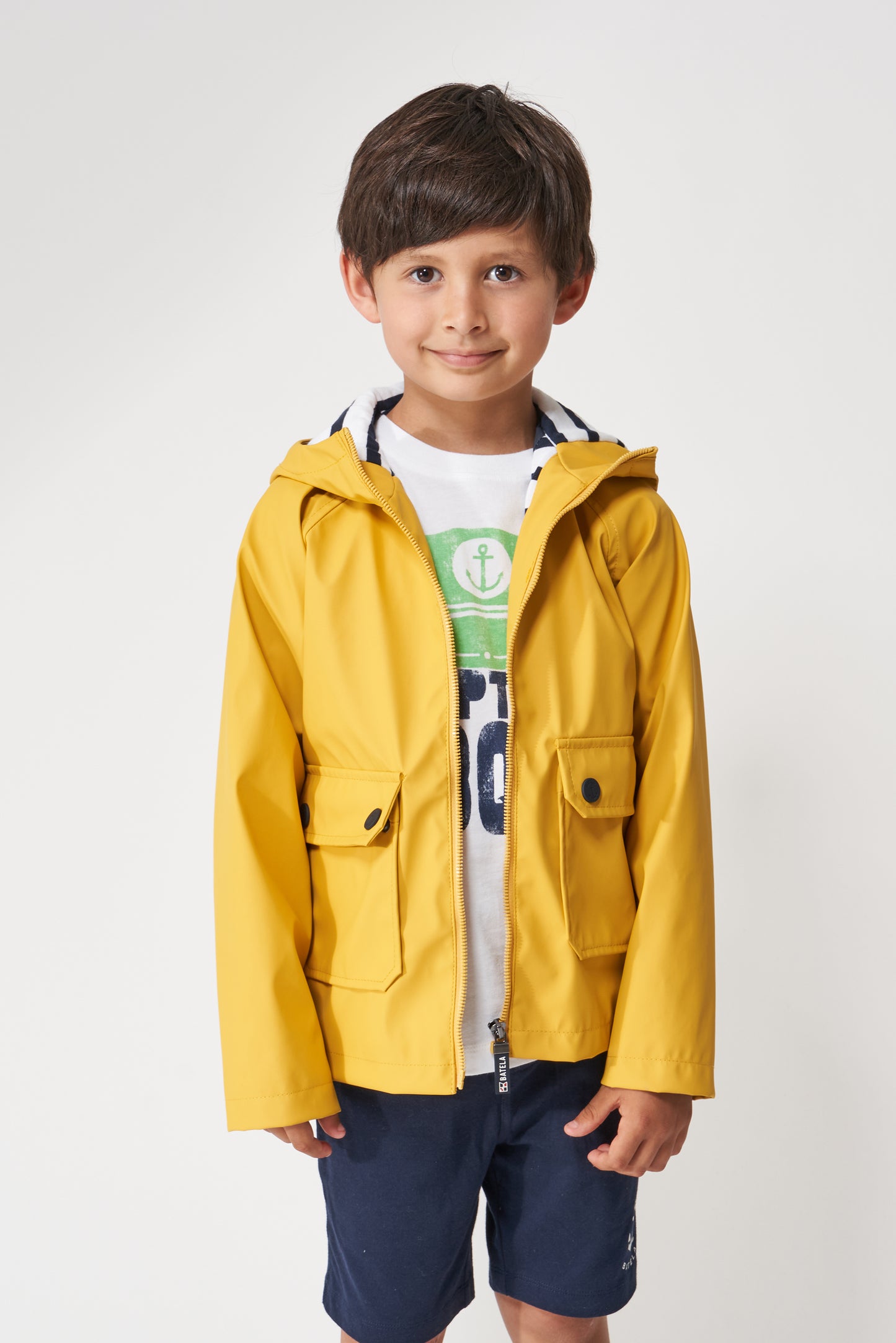 Chubasquero con forro algodón niño