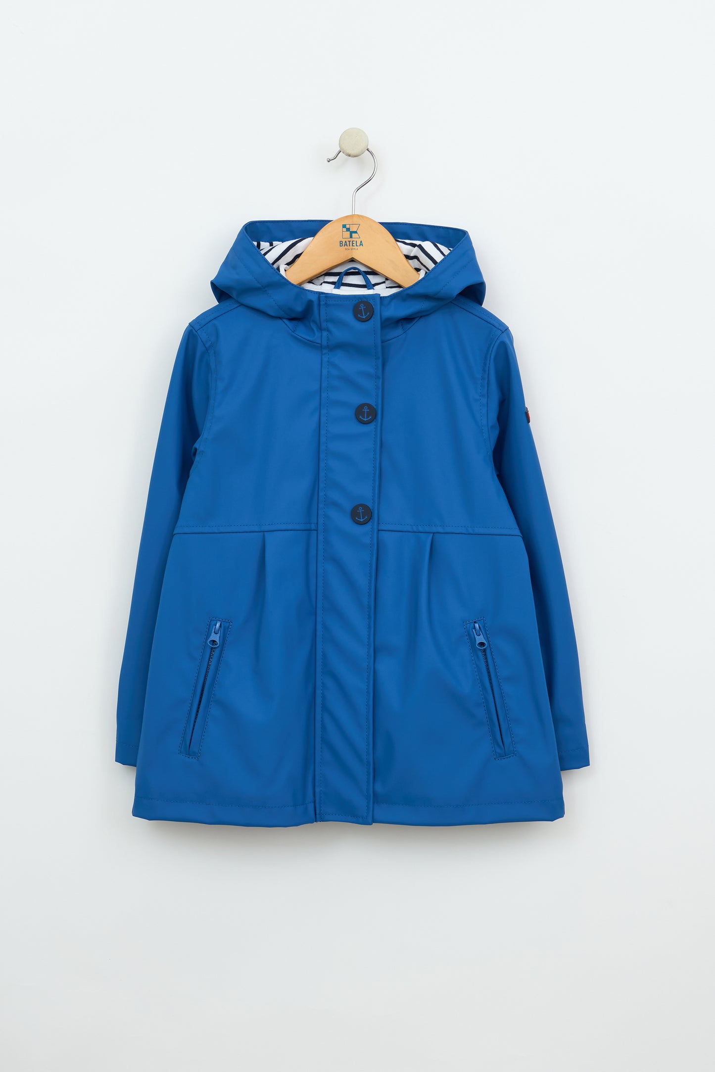 Chubasquero botones ancla niña