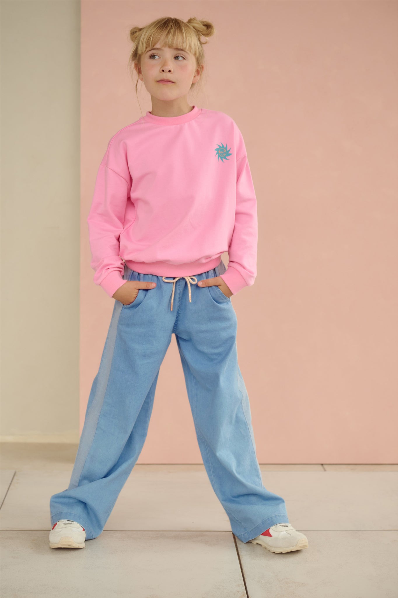 Denim Palazzo para niña Sue