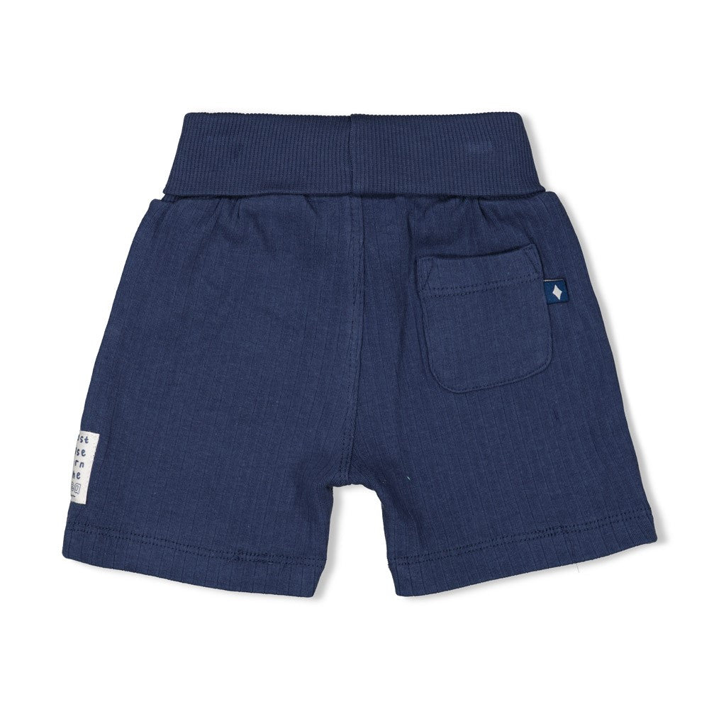 Pantalón corto de canalé bebé niño Seaside Happiness