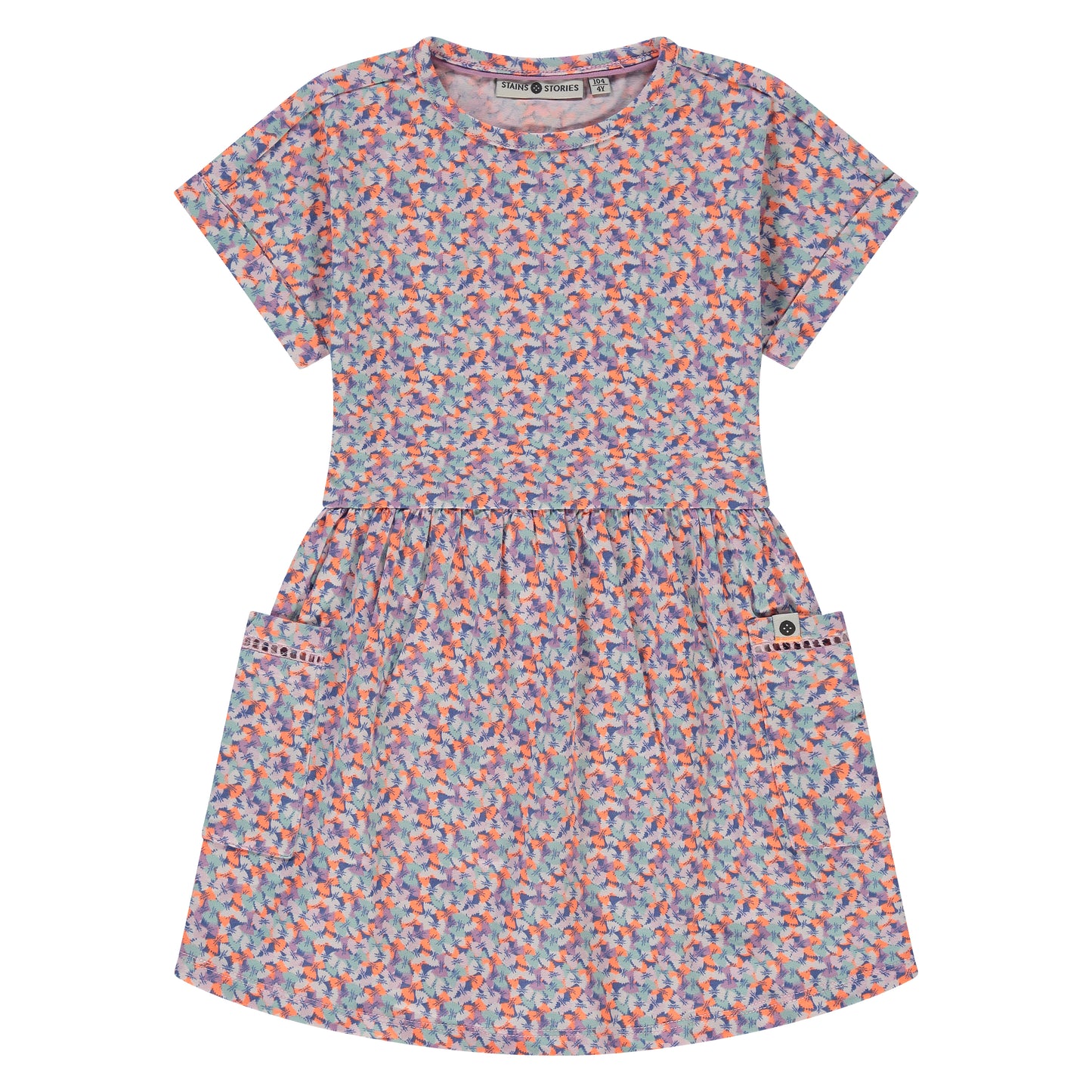 Vestido manga corta niña