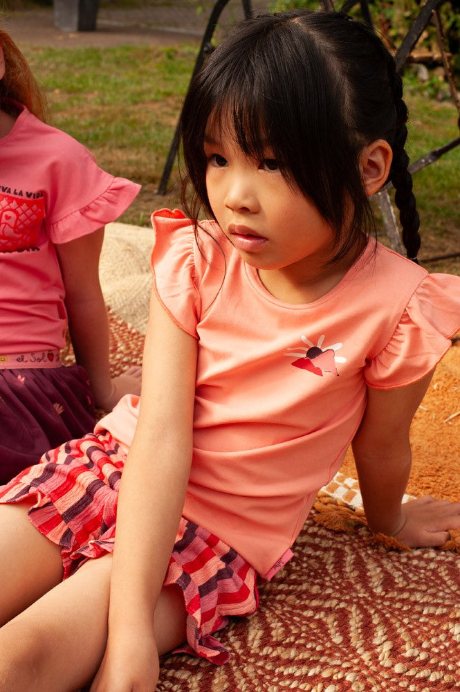 Pantalón corto rayas niña Salsa Sunset