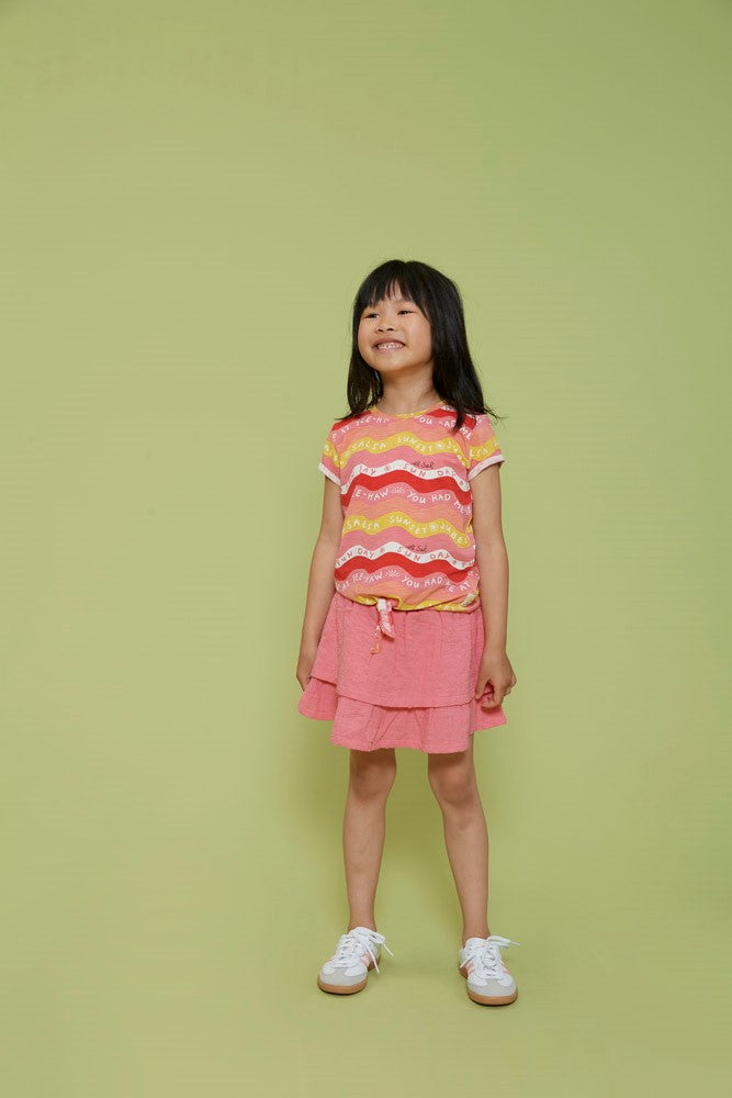 Falda muselina niña Salsa Sunset