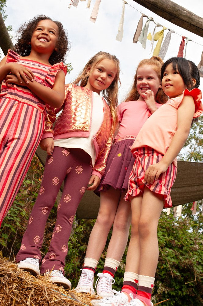 Mono rayas niña Salsa Sunset