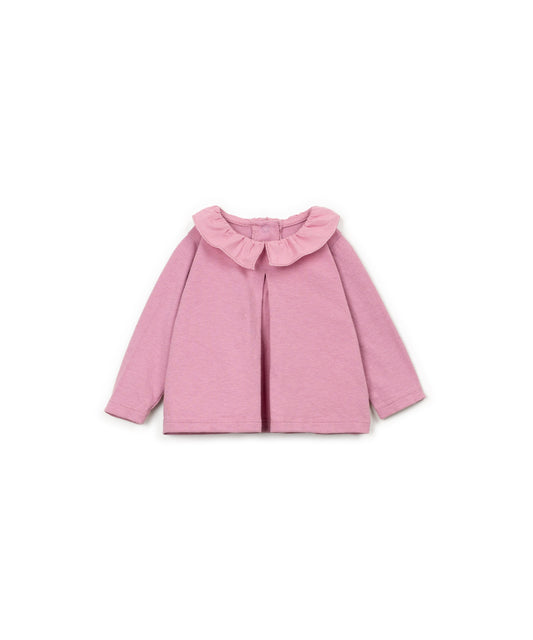 Playera manga larga jersey bebé niña