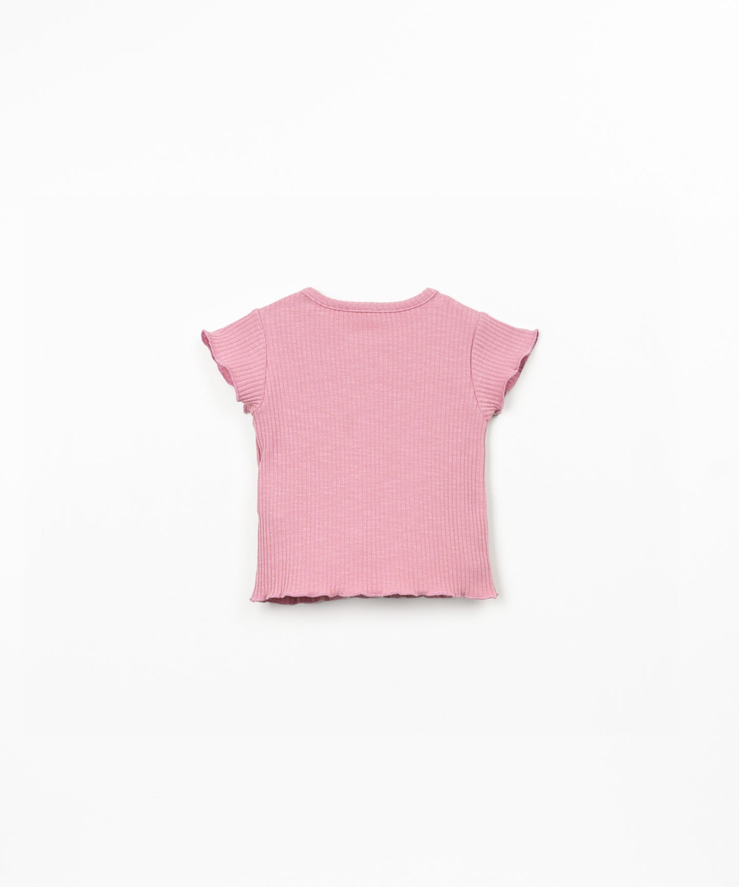 Camiseta rib flamé bebé niña