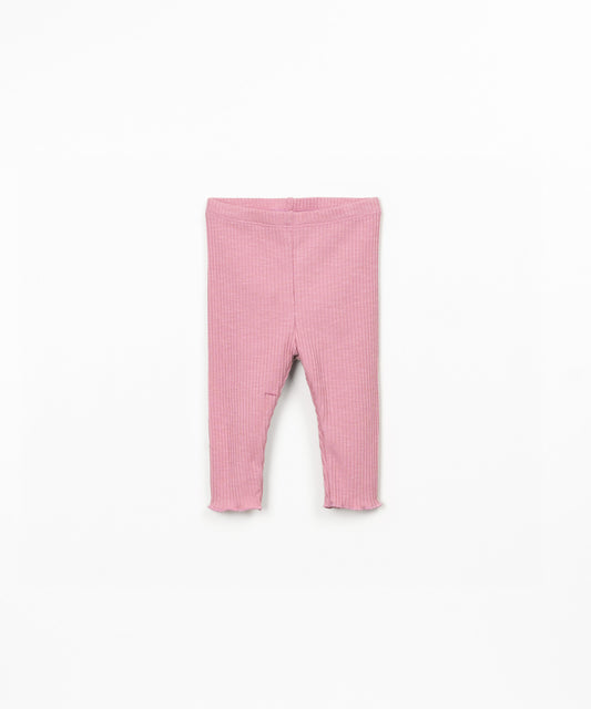 Leggings rib flamé bebé niña