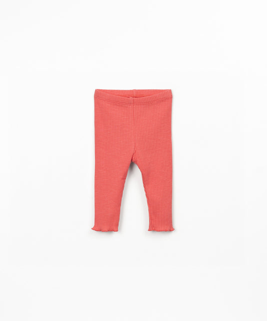 Leggings rib flamé bebé niña