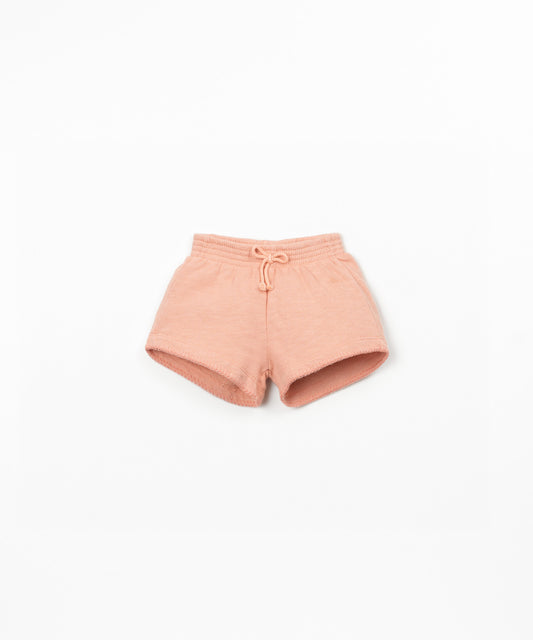 Pantalón corto felpa bebé niña