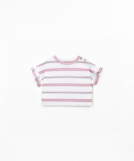 Camiseta jersey rayas bebé niña