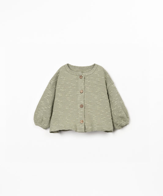 Chaqueta piqué fantasía bebé niña