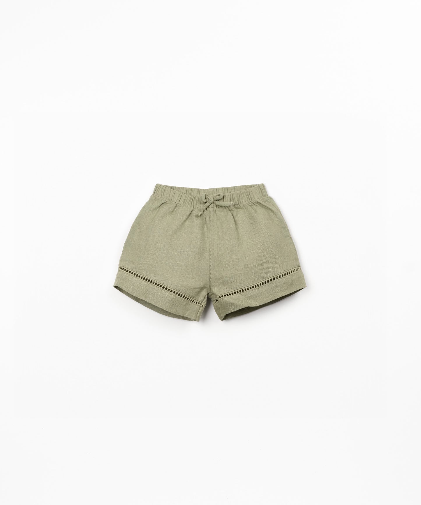 Pantalón corto lino bebé niña