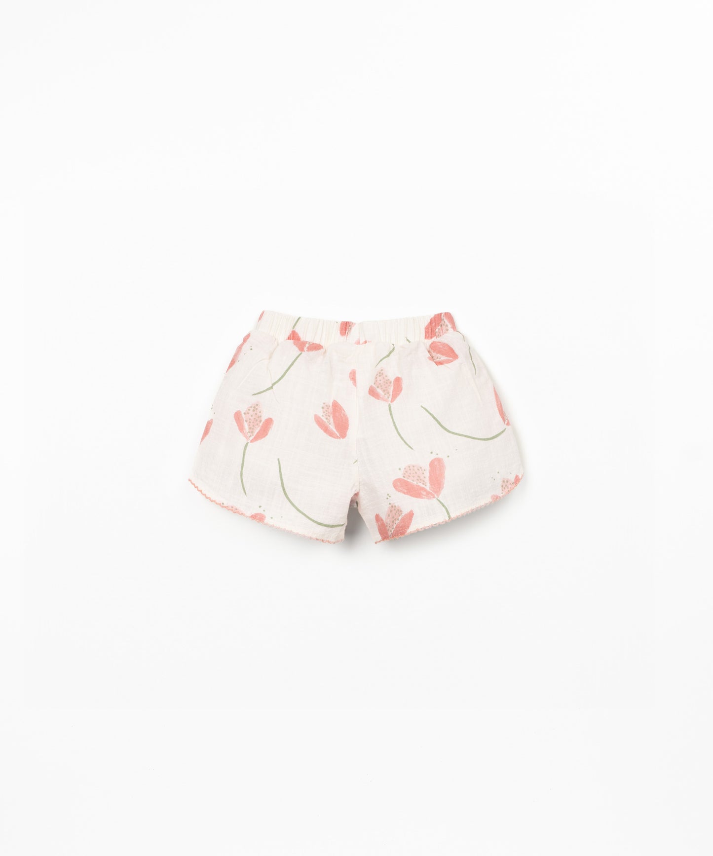 Pantalón corto tejido estampado bebé niña