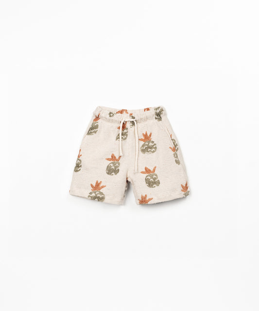 Pantalón corto jersey fantasía estampado niño