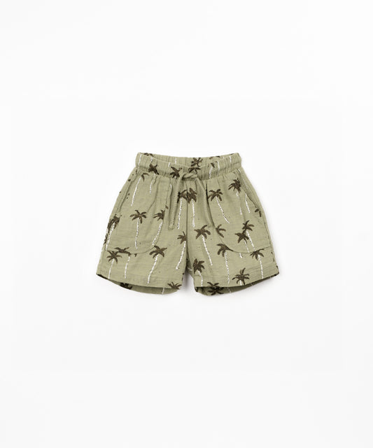 Pantalón corto tejido estampado niño