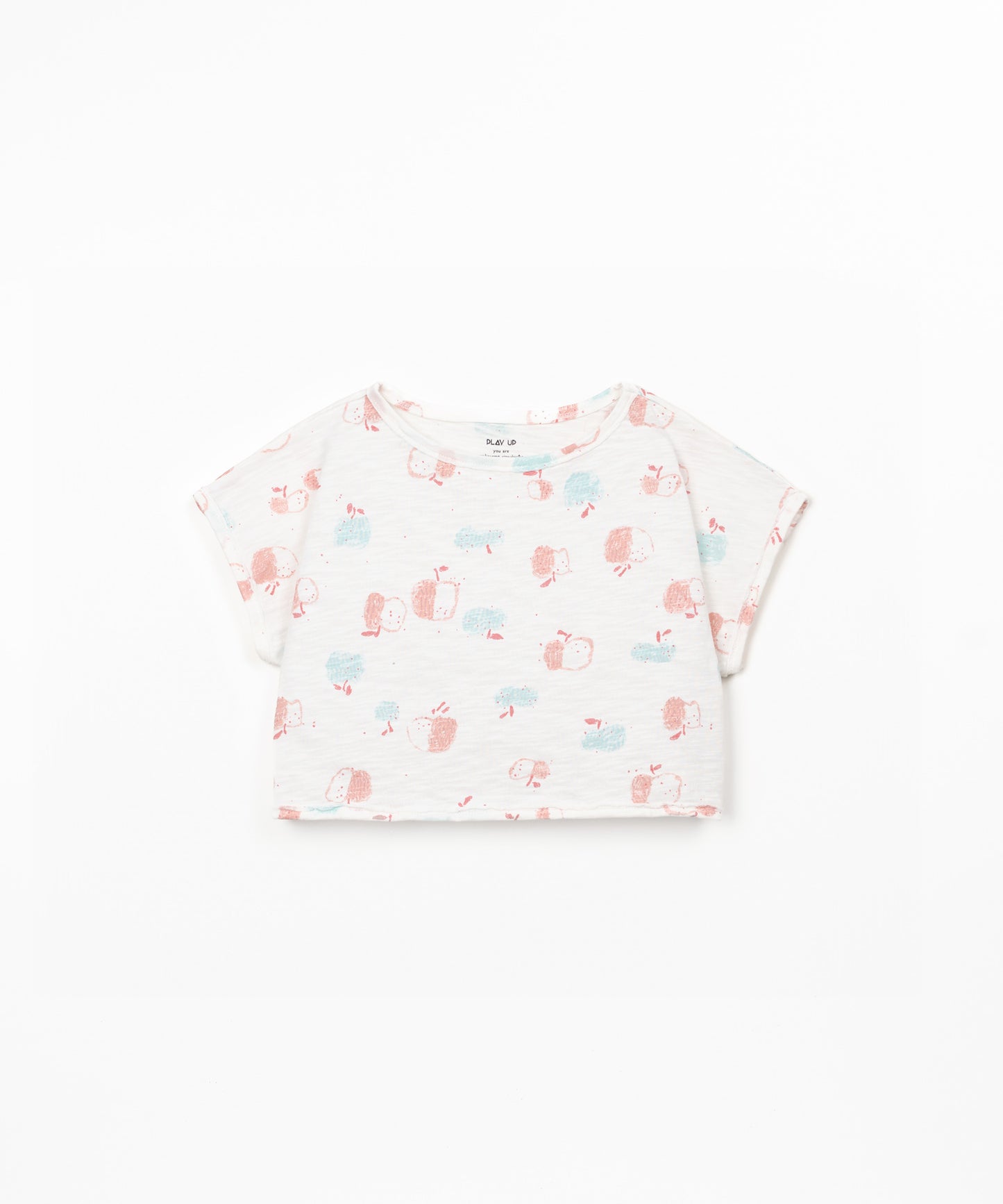 Camiseta jersey flamé estampada niña