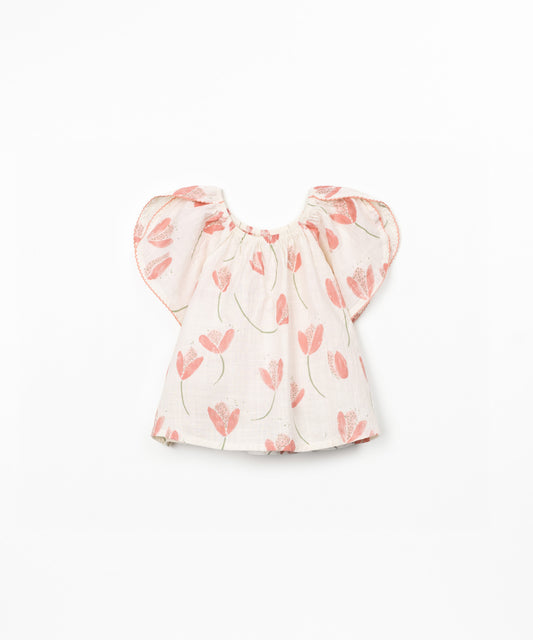 Túnica tejido estampado niña