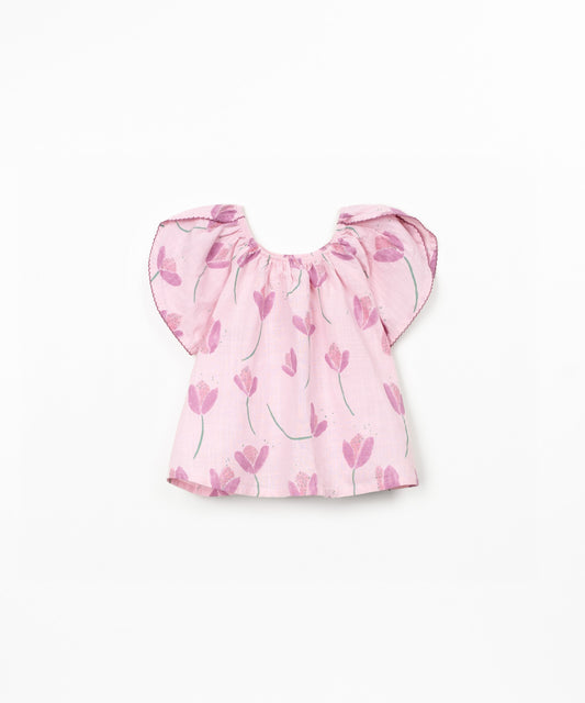 Túnica tejido estampado niña