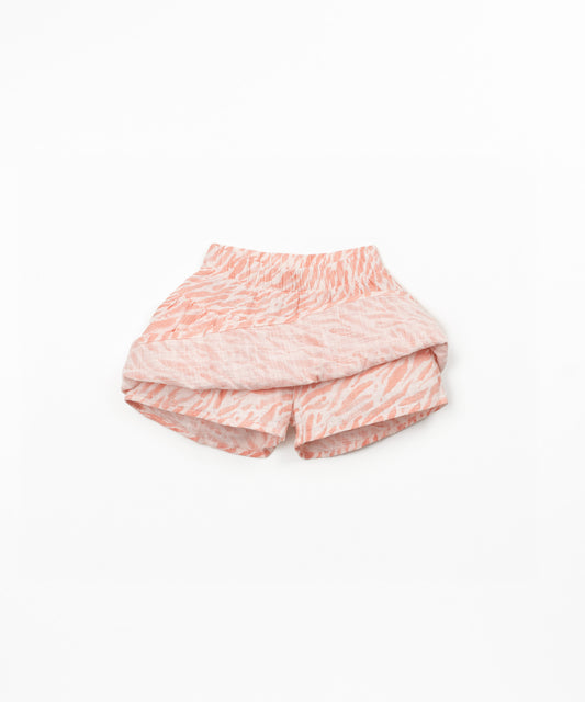 Falda pantalón tejido estampado niña