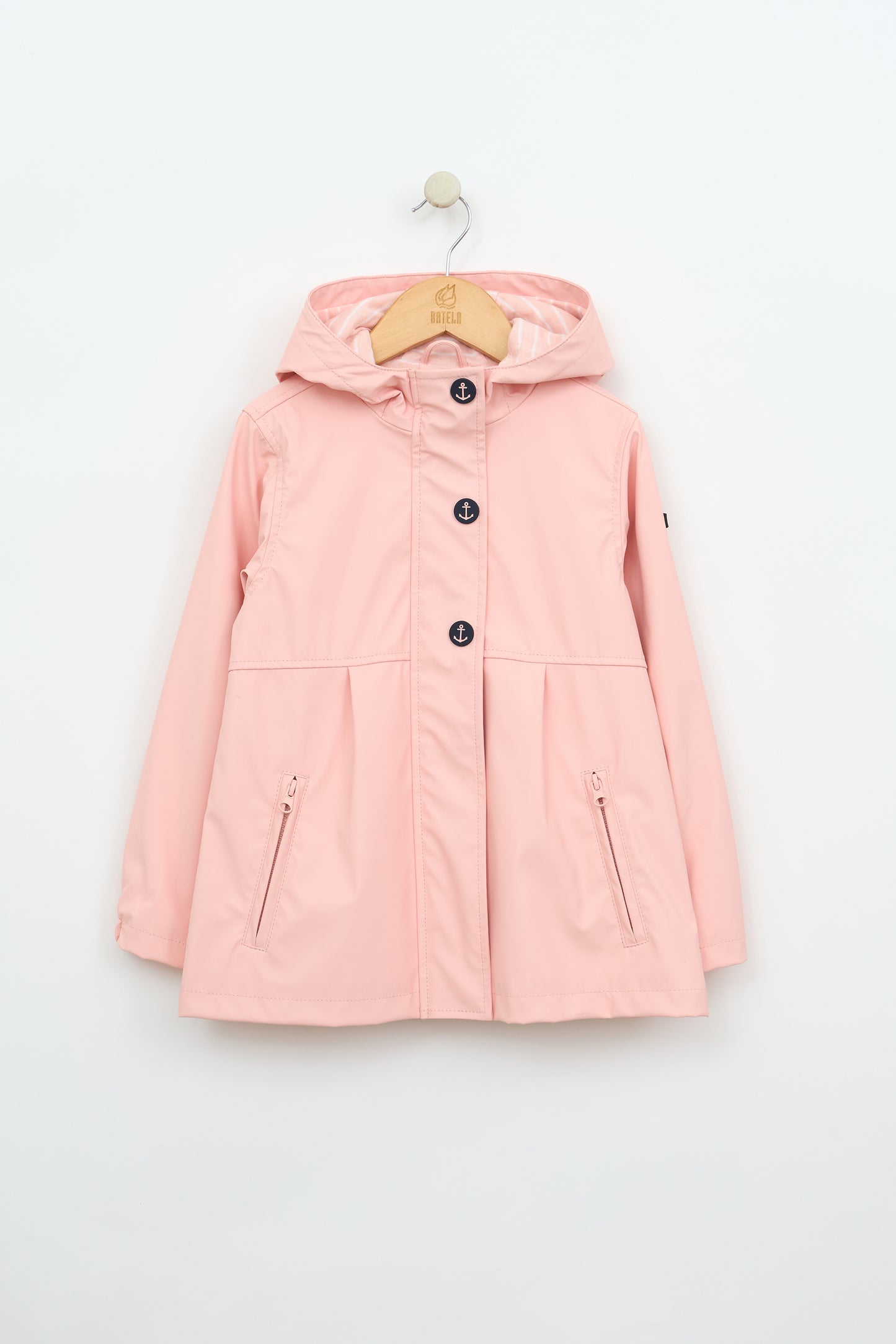 Chubasquero botones ancla niña