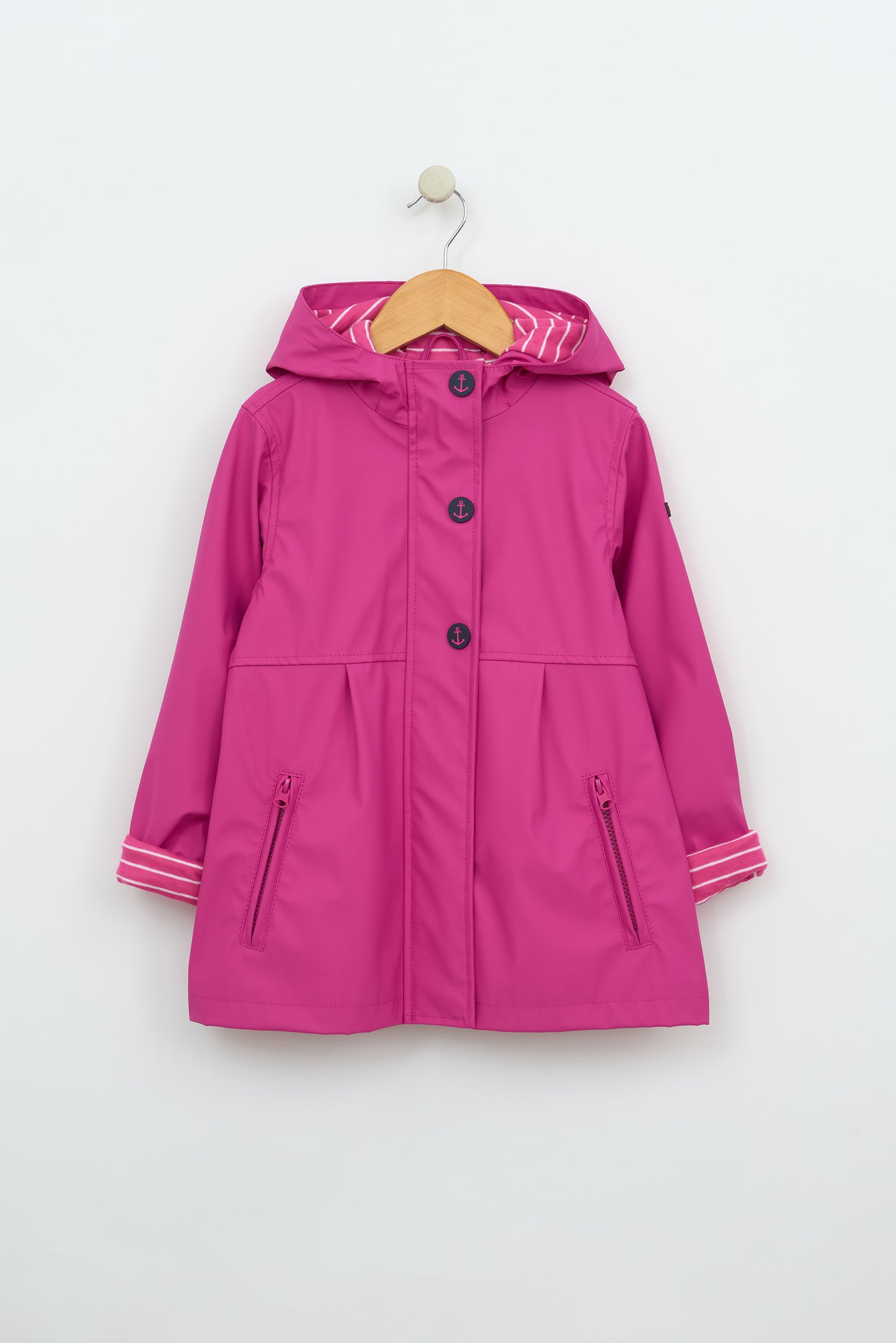 Chubasquero botones ancla niña