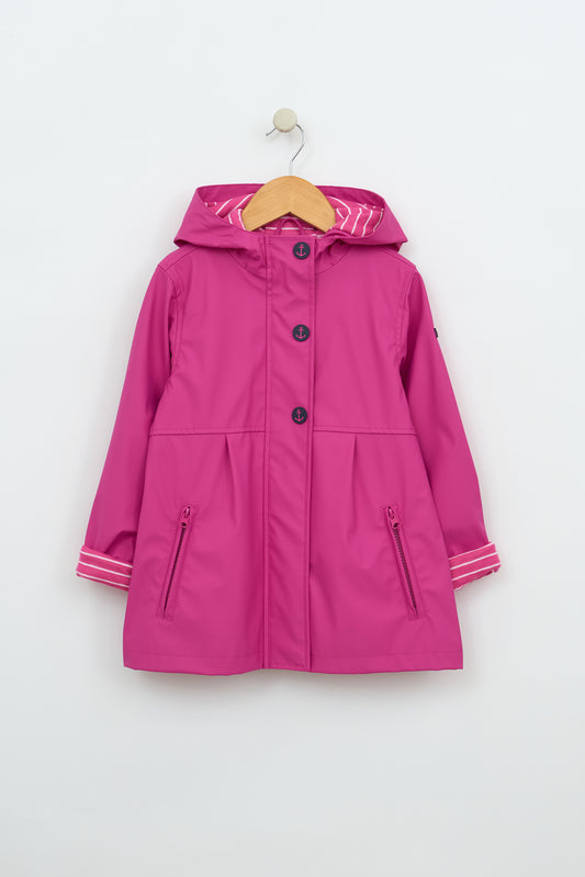 Chubasquero botones ancla niña
