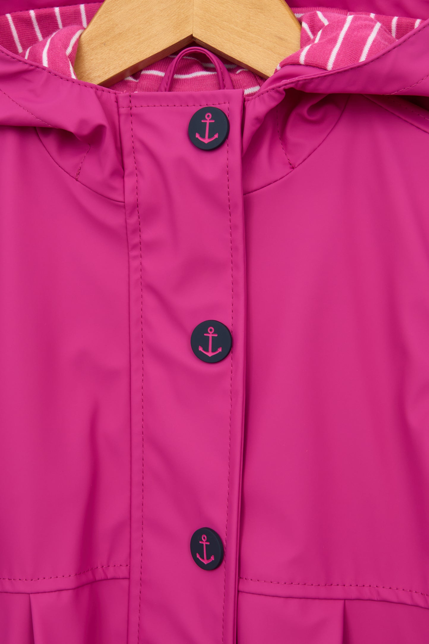 Chubasquero botones ancla niña