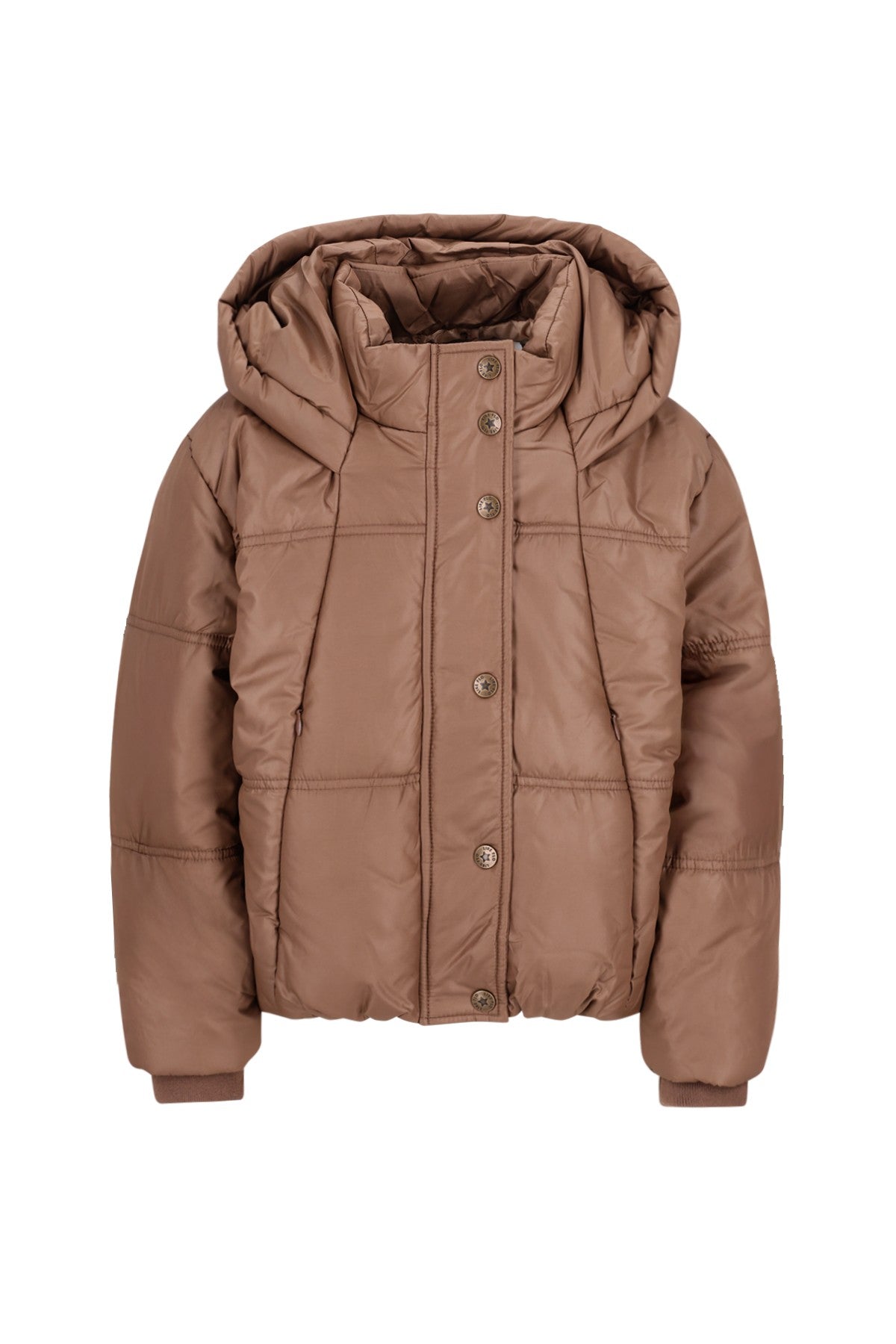 Chaqueta acolchada corta con capucha Aukje Flo niña