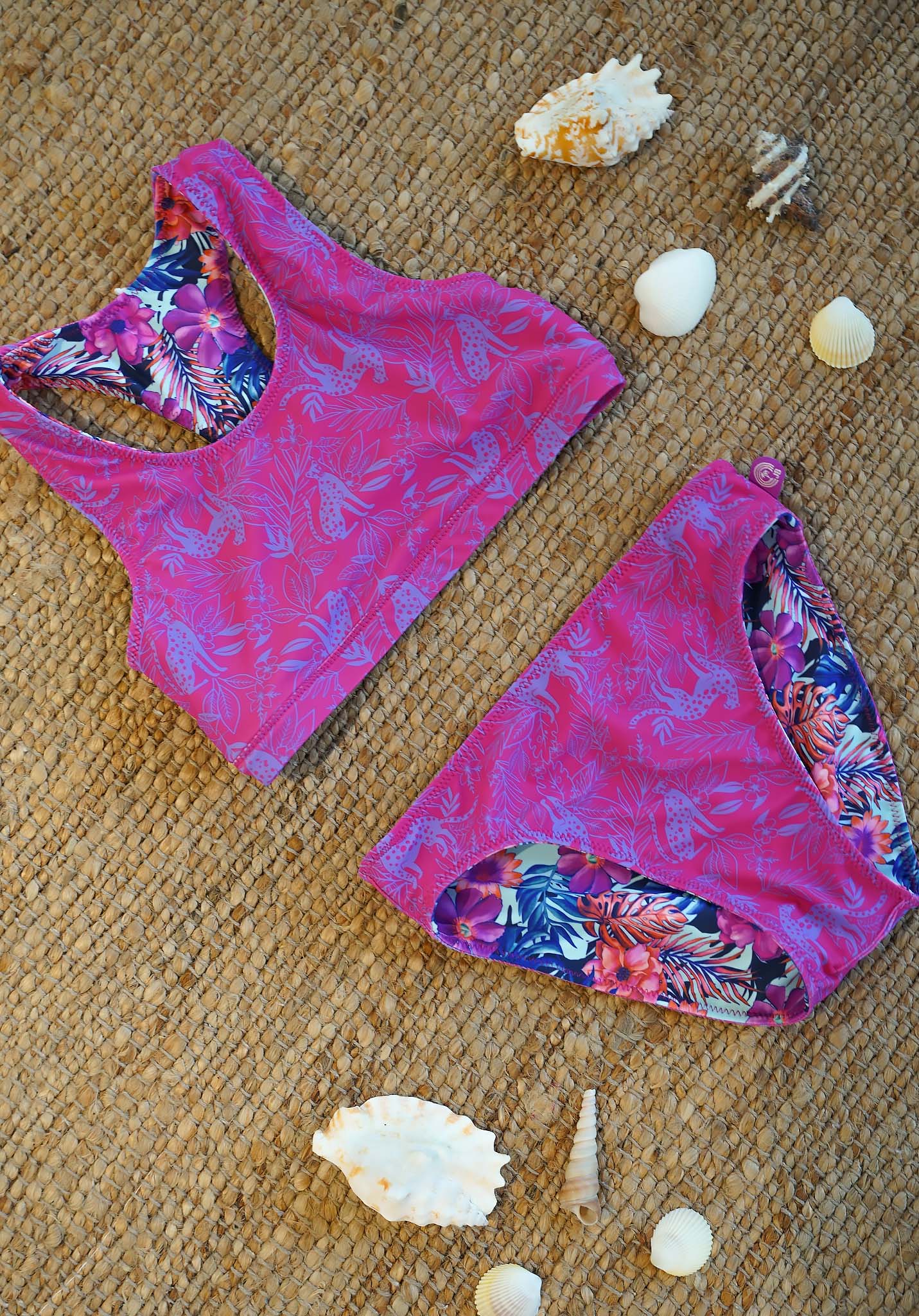 Bikini reversible niña