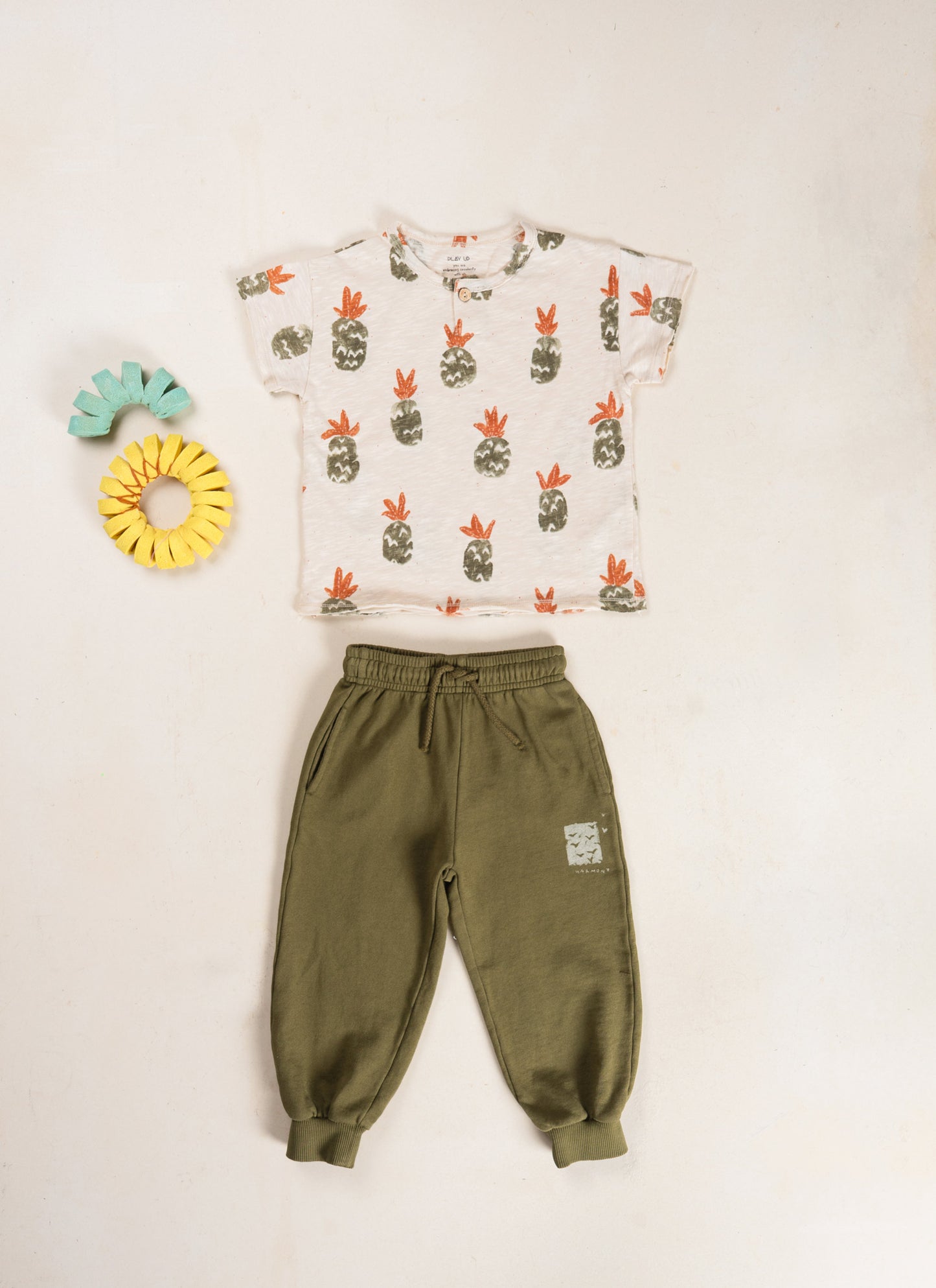 Camiseta jersey flamé estampada niño