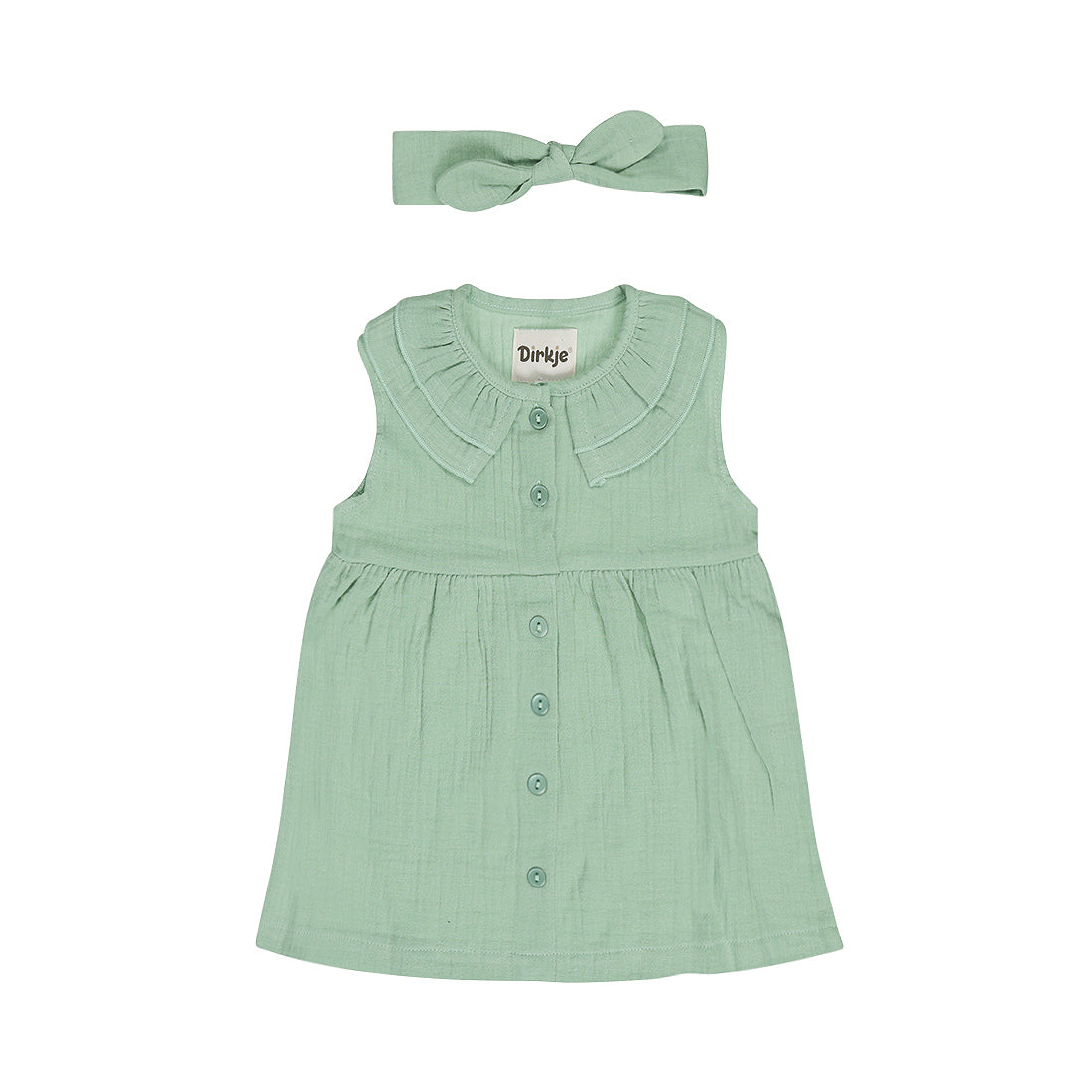 Conjunto vestido cinta pelo bebé niña / niña