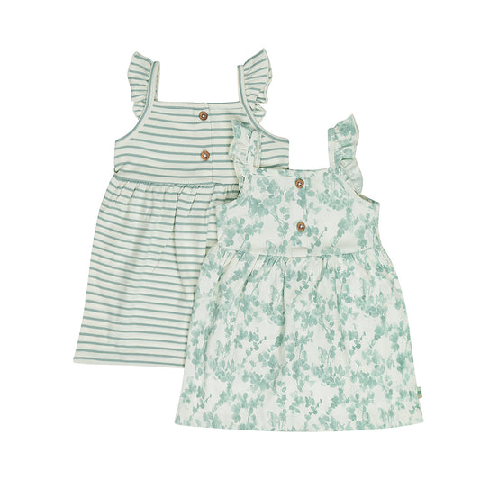 Pack 2 vestidos de tirantes bebé niña / niña