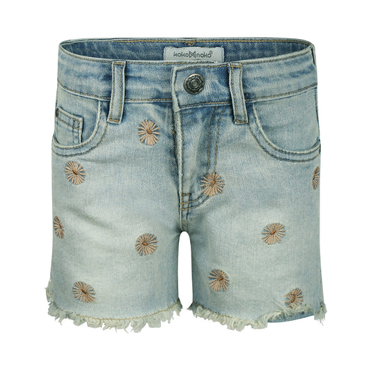 Jeans shorts loose fit niña