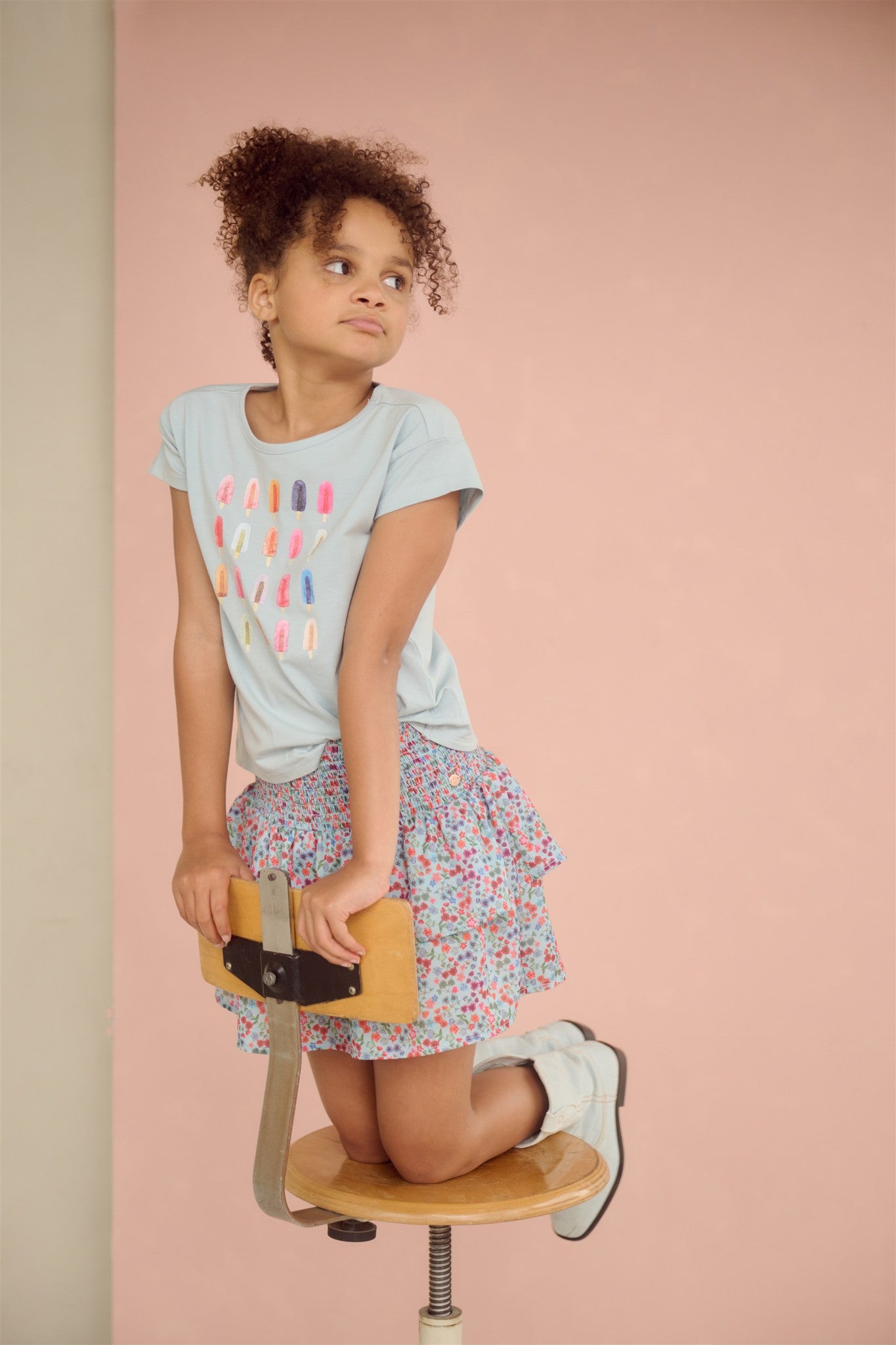 Camiseta marga corta Kase para niña