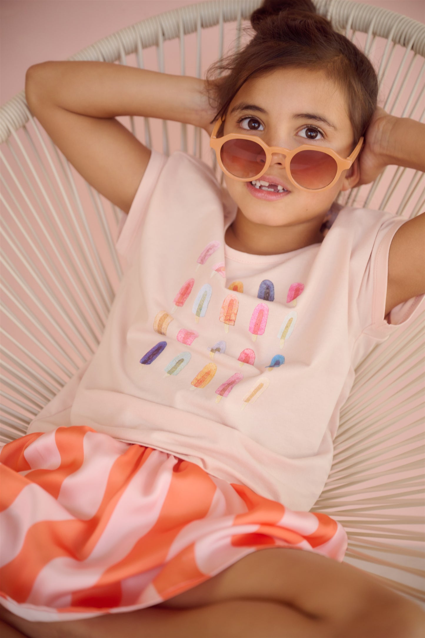 Camiseta marga corta Kase para niña