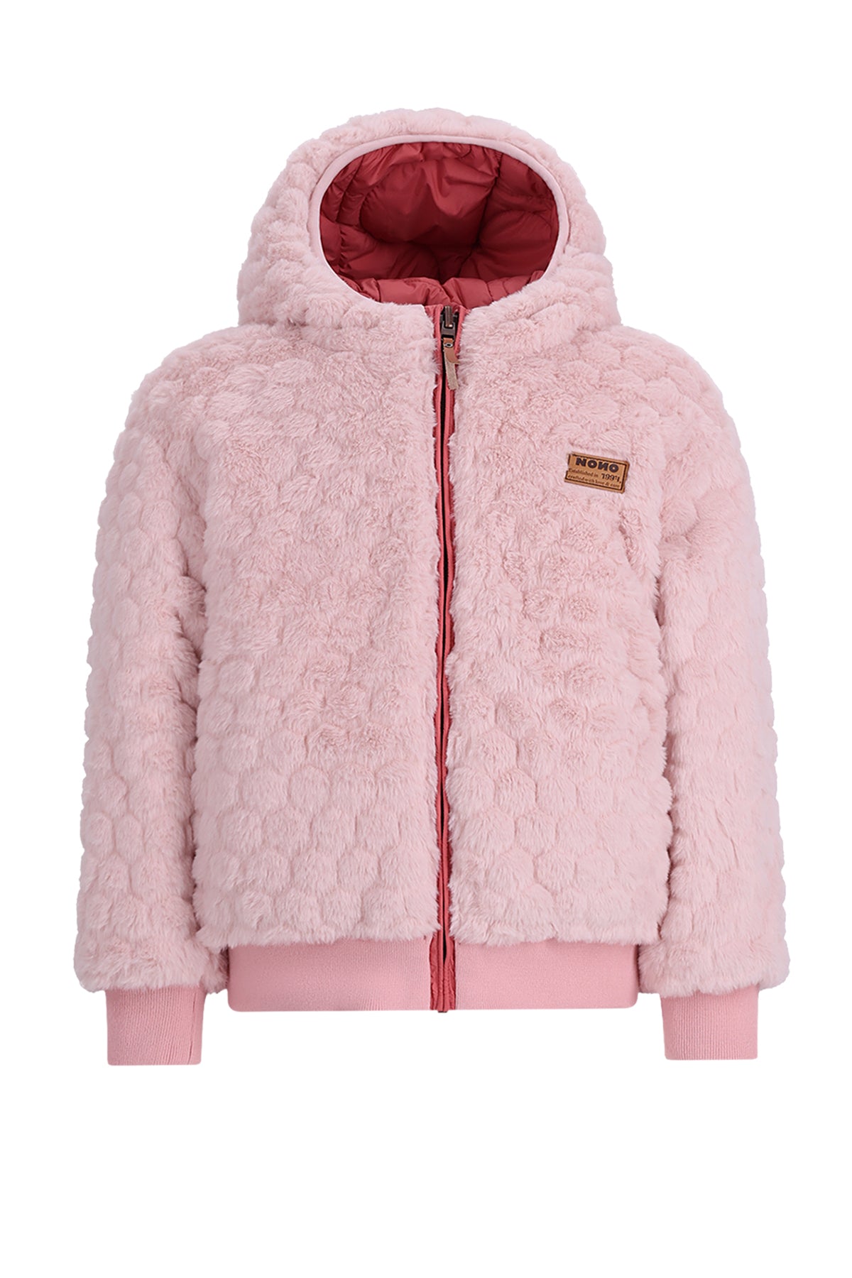 Cazadora bomber de invierno reversible con capucha Bomby niña
