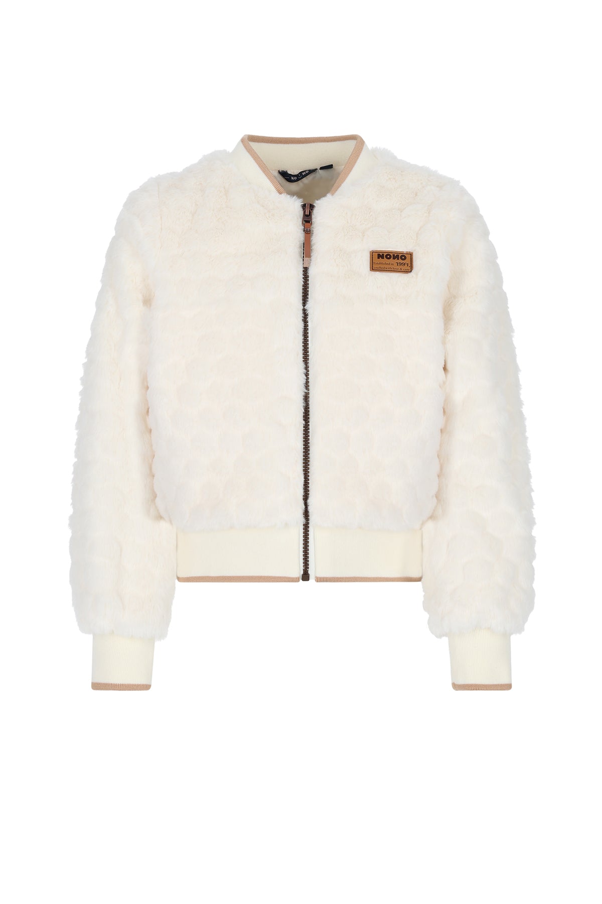 Chaqueta de pelo para interior con cremallera Doris niña