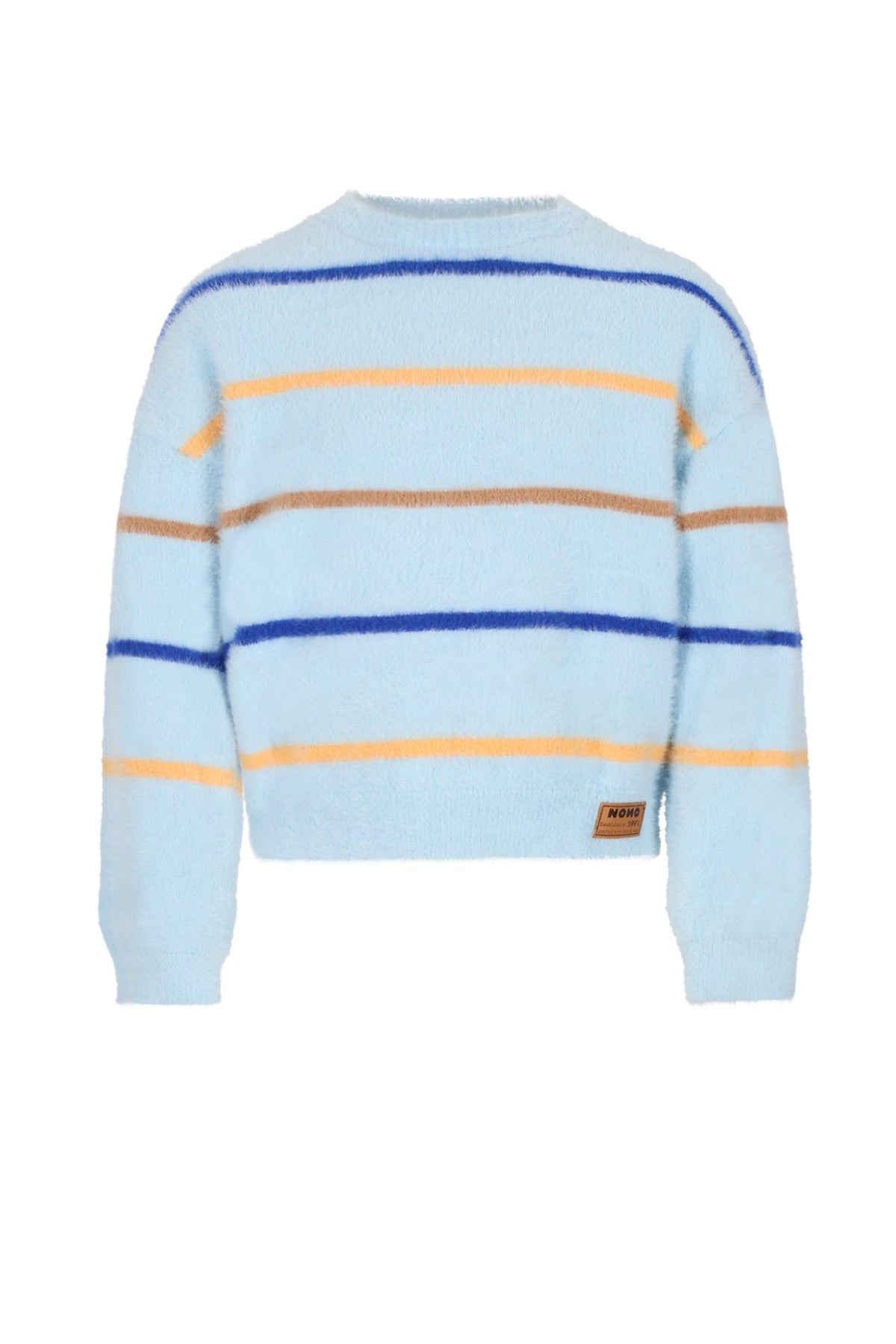 Jersey de punto suave y esponjoso de rayas Keson niña