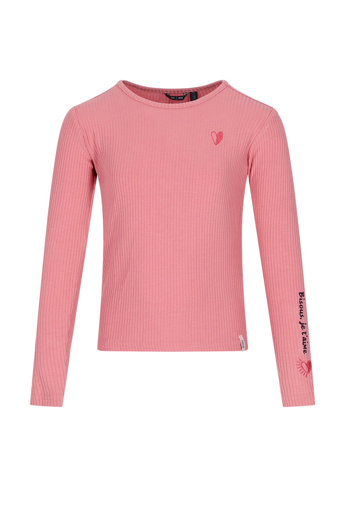 Top básico de jersey de canalé Kess niña