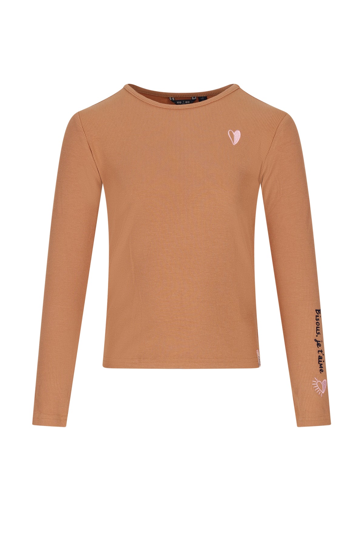 Top básico de jersey de canalé Kess niña