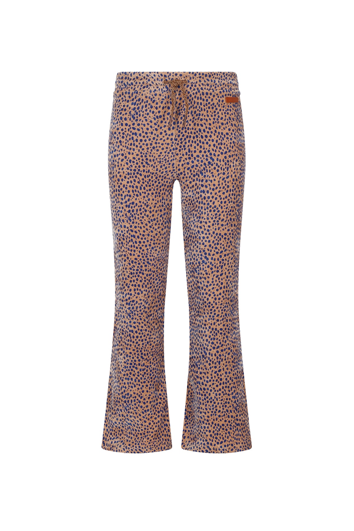 Pantalón de jersey de terciopelo acampanado con estampado integral Sady niña