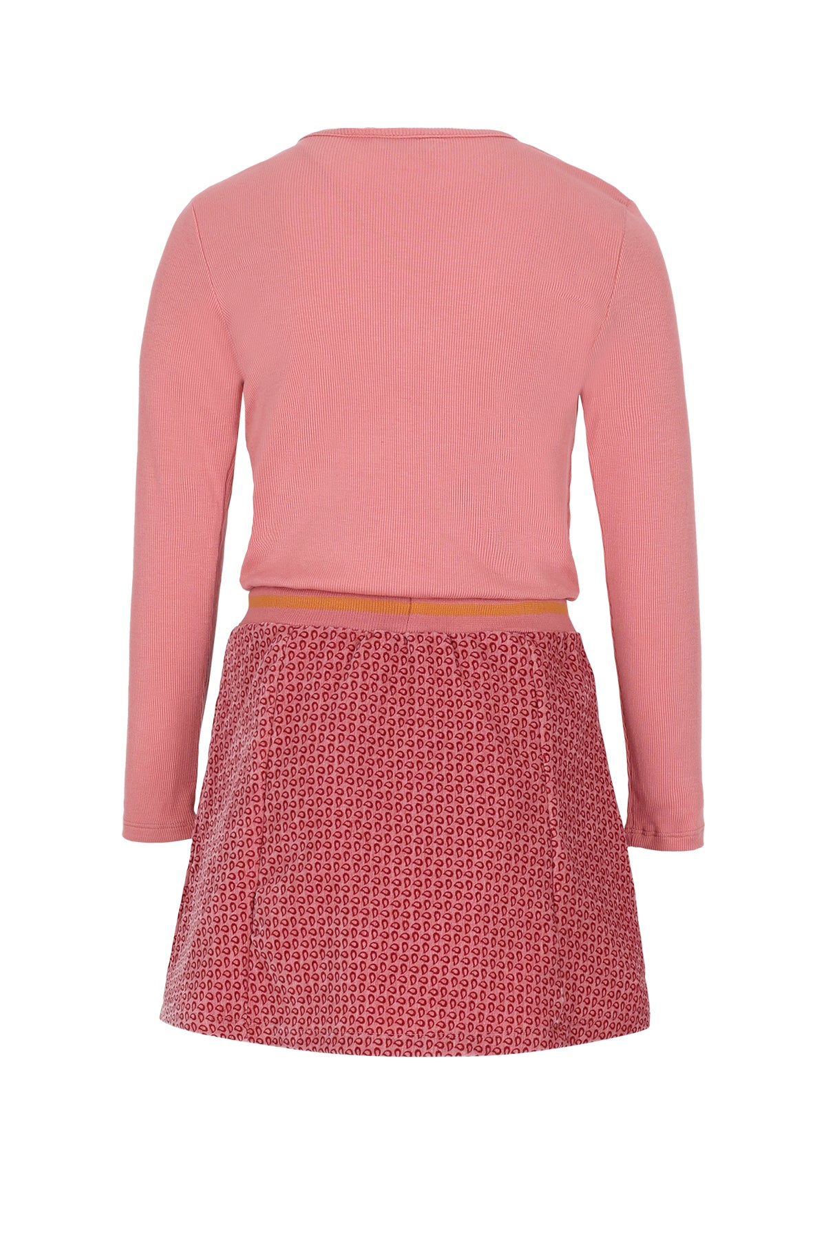 Vestido combinado con bordado OUI Moss niña