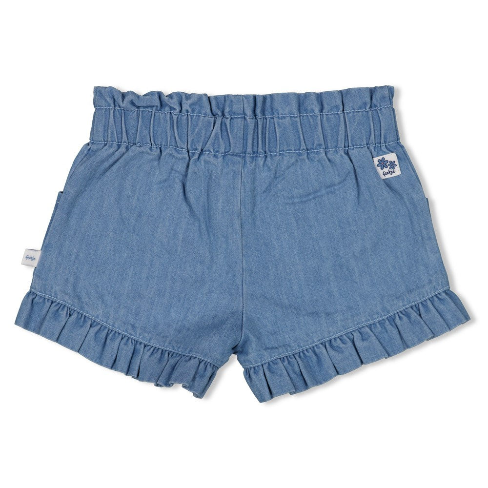 Pantalón corto volantes bebé niña Summer Denims