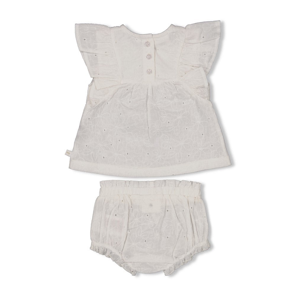 Top + bloomer bordado bebé niña Summer Woven