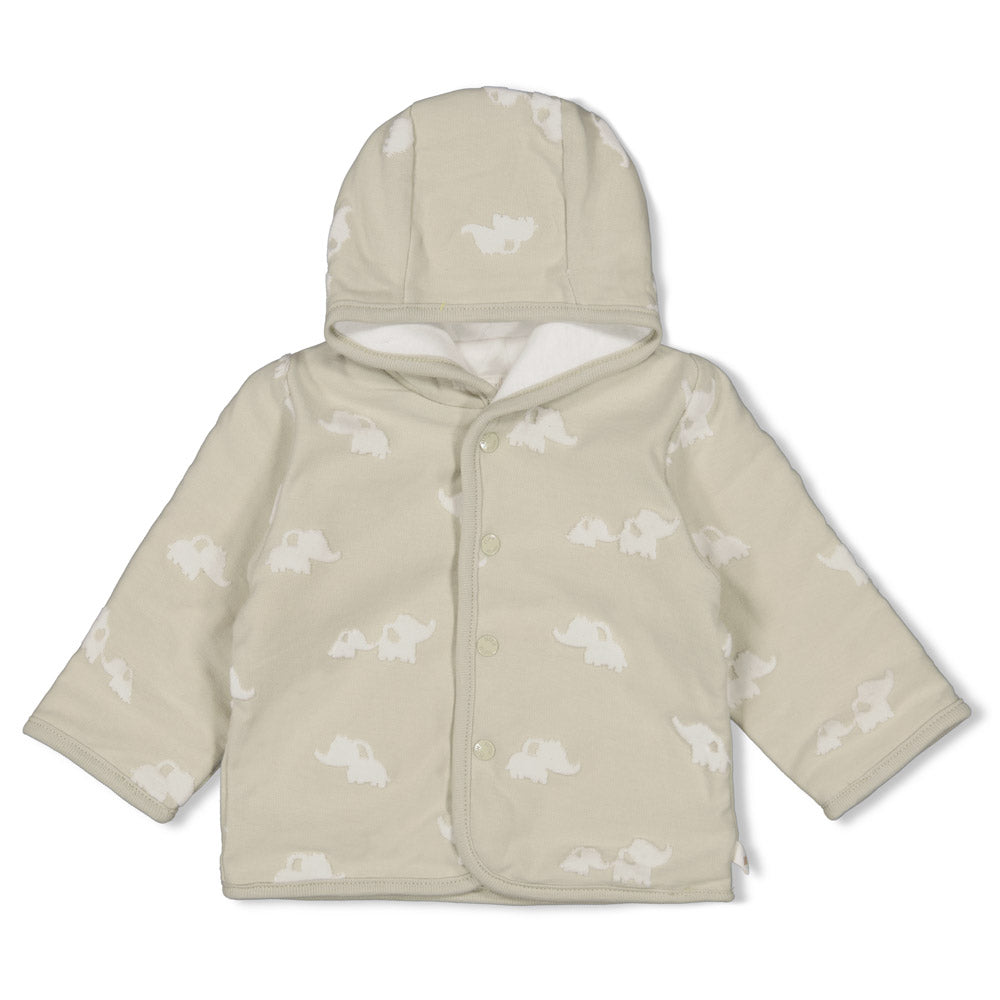Chaqueta reversible con capucha bebé niño Elephant