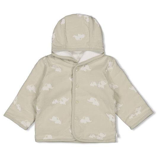 Chaqueta reversible con capucha bebé niño Elephant
