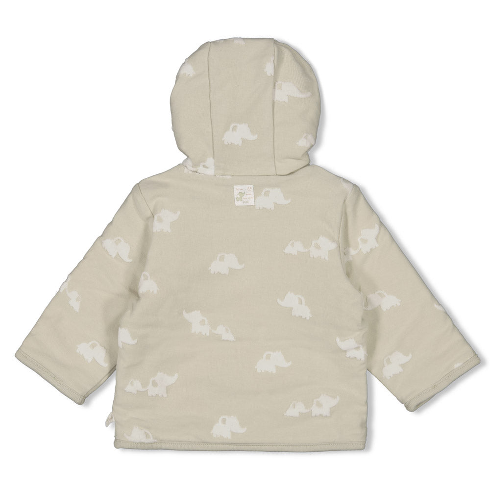 Chaqueta reversible con capucha bebé niño Elephant