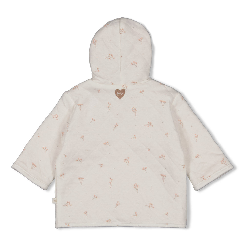 Chaqueta reversible con capucha bebé niña Delicate Flower