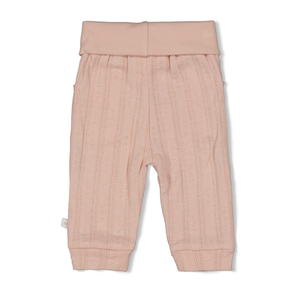Pantalón de canalé bebé niña Delicate Flower